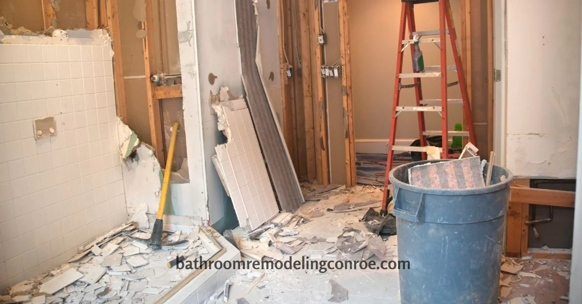 Preparing Bathroom for Remodel Conroe
